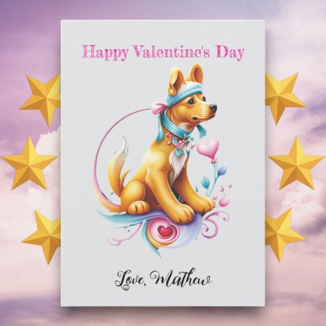 Ein niedlicher Welpe Feiertagskarte (Von Creator hochgeladen)