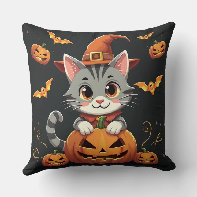 ein niedliches Halloween-Polster Kissen (Rückseite)