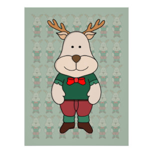Ein niedliches Hirsch Fotodruck