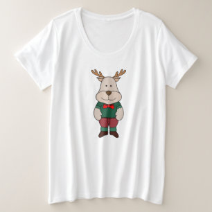 Ein niedliches Hirsch Große Größe T-Shirt