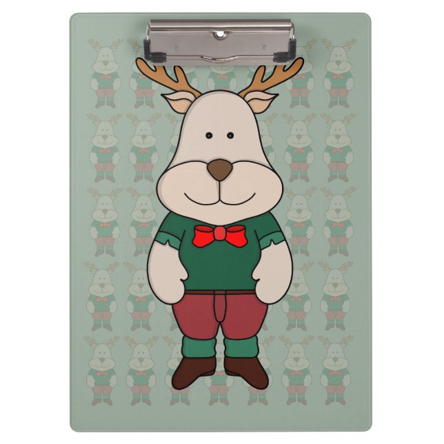Ein niedliches Hirsch Klemmbrett (Vorderseite)
