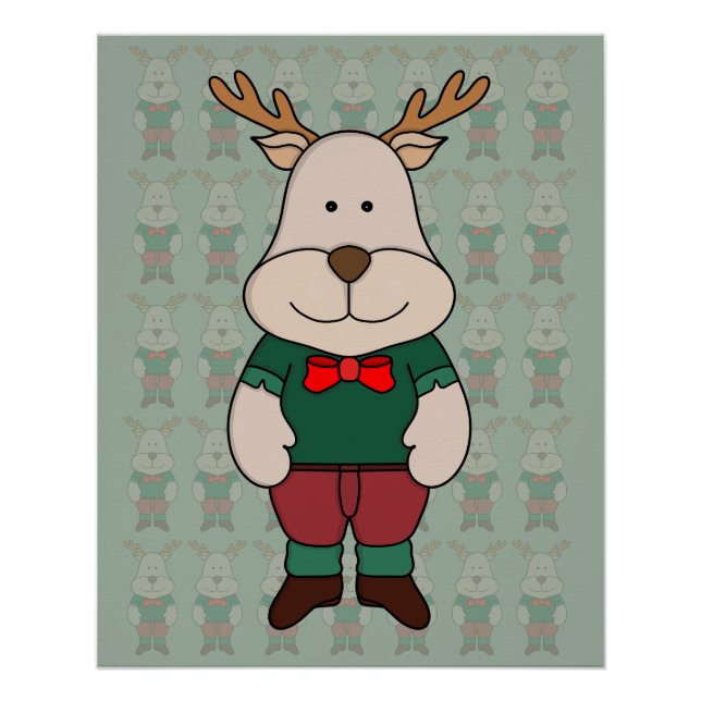 Ein niedliches Hirsch Poster (Vorderseite)