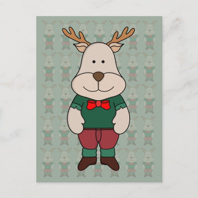 Ein niedliches Hirsch Postkarte (Vorderseite)