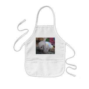 Ein Niedliches Kaninchen im Kleid Kinderschürze