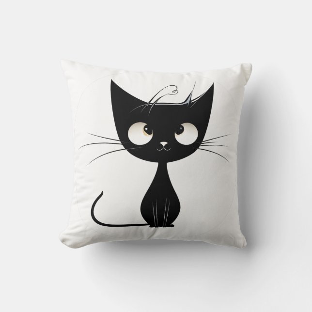 Ein niedliches Katzenkissen Kissen (Vorderseite)