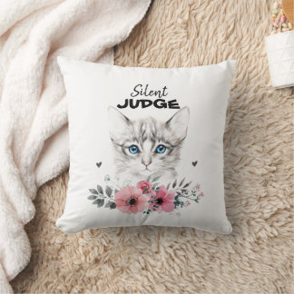 Ein niedliches Katzenkissen Kissen