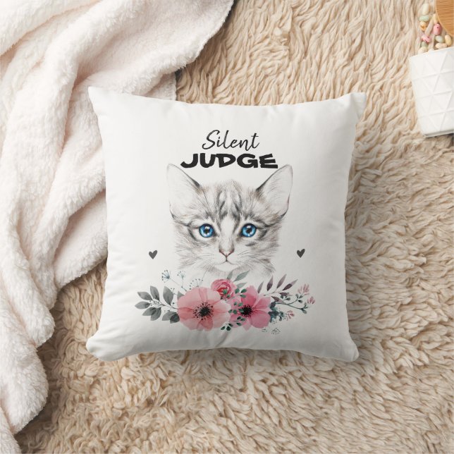 Ein niedliches Katzenkissen Kissen (Decke)
