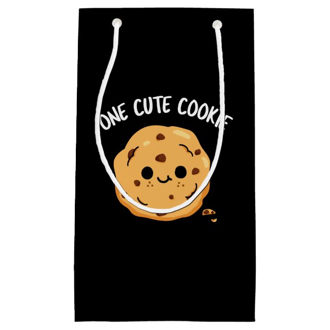 Ein Niedliches Keks Funny Food Puff Dark BG Kleine Geschenktüte (Vorderseite)