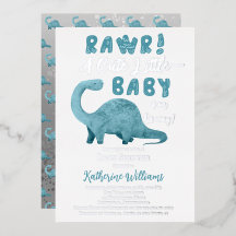 Ein Niedliches kleines Baby auf dem Weg Dinosaurie