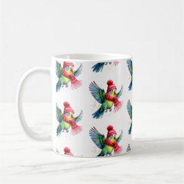 Ein Niedliches Parakeet in einer Tasse aus Winterh