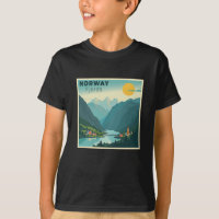 Ein nostalgisches Classic Travel Poster - Norwegen