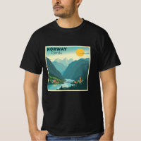 Ein nostalgisches Classic Travel Poster - Norwegen