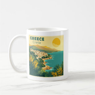 Ein nostalgisches klassisches Reiseplakat – Griech Kaffeetasse