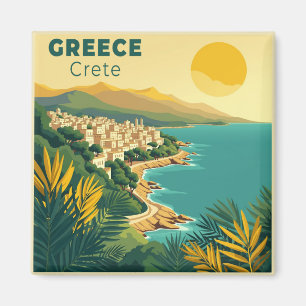 Ein nostalgisches klassisches Reiseplakat – Griech Magnet