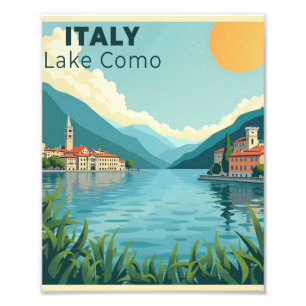 Ein nostalgisches klassisches Reiseplakat – Italie Fotodruck