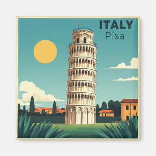 Ein nostalgisches klassisches Reiseplakat – Italie Magnet