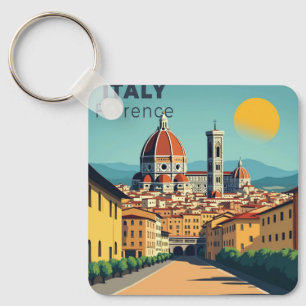 Ein nostalgisches klassisches Reiseplakat – Italie Schlüsselanhänger