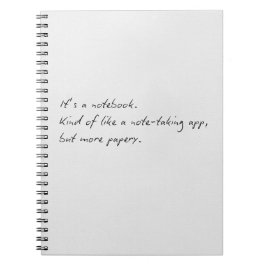 ein Notebook Notizblock