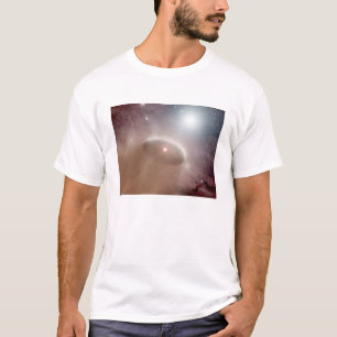 Ein O-Stern gerade hinter einem jungen, cooleren T-Shirt