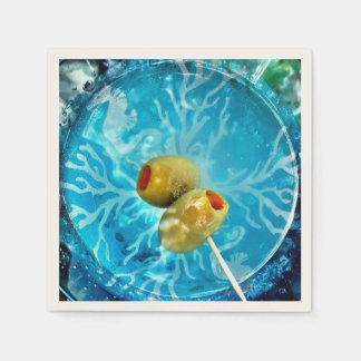 Ein oder zwei Oliven? Serviette