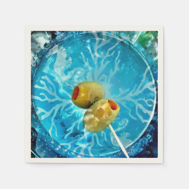 Ein oder zwei Oliven? Serviette (Vorderseite)