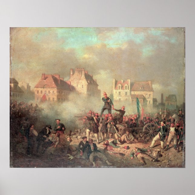 Ein Offizier, der den Feuerbefehl erteilt Poster (Vorne)