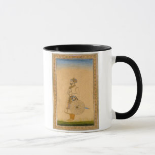 Ein Offizier, ein stehend, mit Klinge und Schild, Tasse