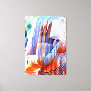 Ein-okaymudra eingewickelte Leinwand