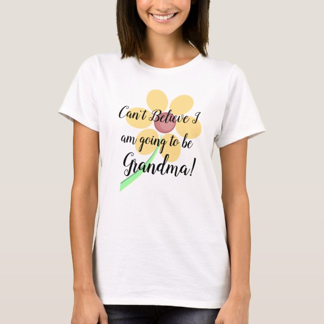 Ein Oma-Ankündigung-Shirt T-Shirt (Vorderseite)