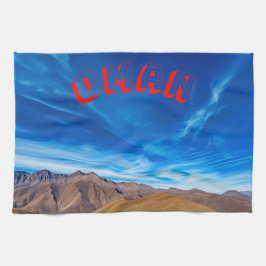 Ein omanisches Gebirge Geschirrtuch