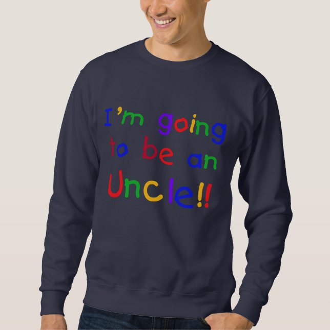 Ein Onkel-Primärfarben-Text Sweatshirt (Vorderseite)