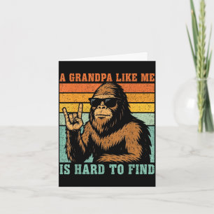 Ein Opa wie er ist schwer zu finden Bigfoot Vater  Karte