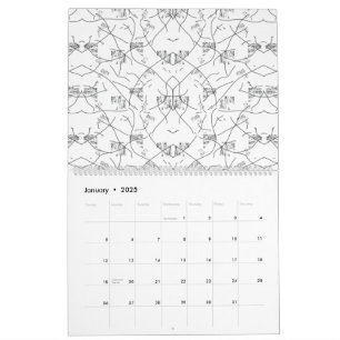 Ein optisch ansprechendes Design, das eine Mischun Kalender