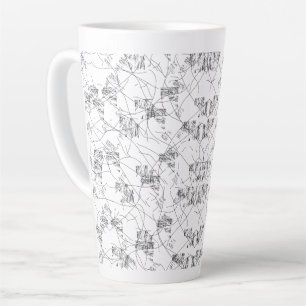 Ein optisch ansprechendes Design, das eine Mischun Milchtasse
