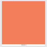 ein orangefarbener Hintergrund Aufkleber<br><div class="desc">Das Design ist ein großes,  helles orangefarbenes Quadrat mit einer einheitlichen Farbe und einer glatten Textur. Die orangefarbene Farbe des Platzes sorgt für eine lebhafte und warme Atmosphäre.</div>