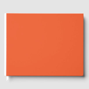 ein orangefarbener Hintergrund Gästebuch