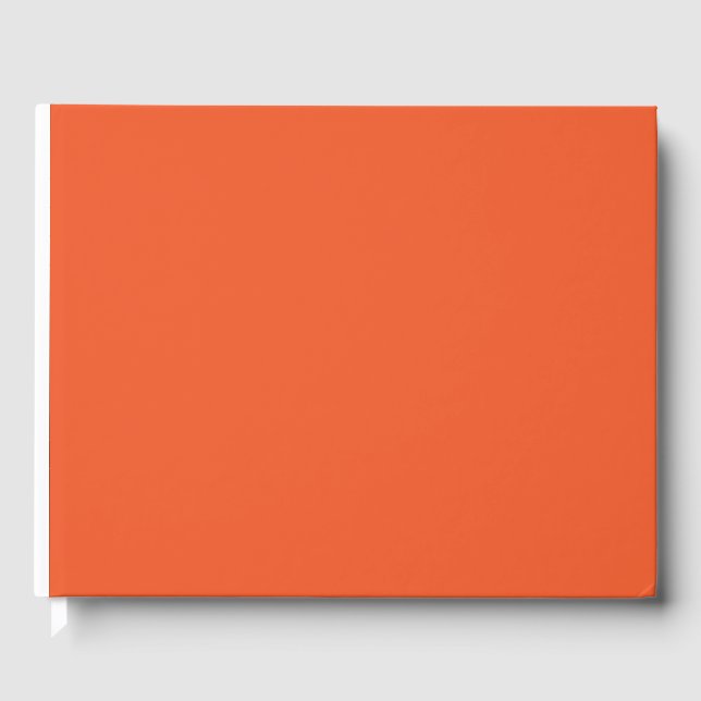 ein orangefarbener Hintergrund Gästebuch (Vorderseite)