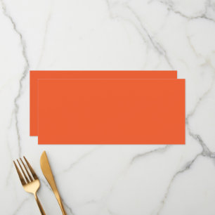 ein orangefarbener Hintergrund Menükarte