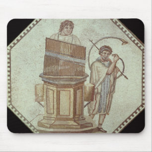Ein Organist und ein Hornspieler unterhalten Mousepad