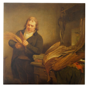 Ein Ornithologist, vermutlich Herr Thomson, Tier Fliese