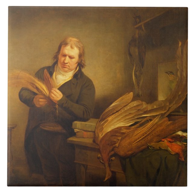 Ein Ornithologist, vermutlich Herr Thomson, Tier Fliese (Vorderseite)