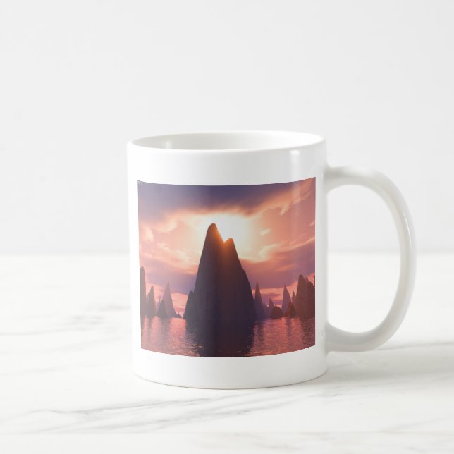 Ein Ort der Gipfel Kaffeetasse (Rechts)