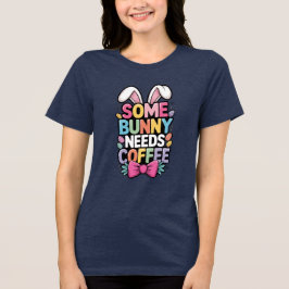 Ein Oster-T-Shirt mit lustigem Hasen: Somebunny br Tri-Blend Shirt