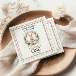 Ein Osterhasen macht einen 1. Geburtstag Serviette