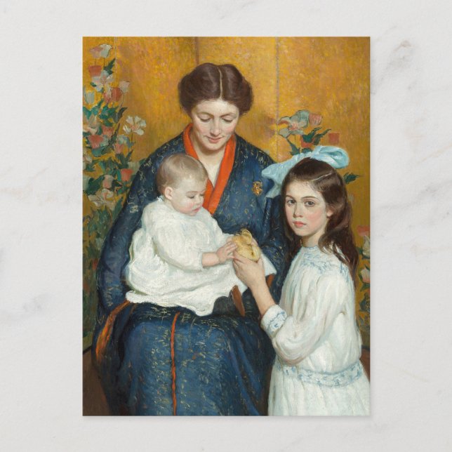 Ein Ostervormittag | Lilla Cabot Perry Postkarte (Vorderseite)