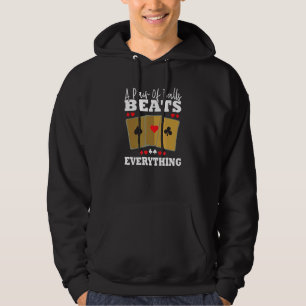 Ein Paar Bälle klopfen über alles, was Poker Hoodie
