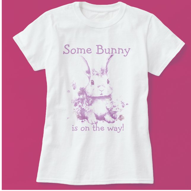 Ein paar Bunny kommt mit Baby Dusche T-Shirt (Best mommy to be t-shirt!)