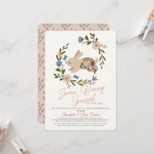 Ein paar Bunny Special Wreath Baby Shows per Mail Einladung