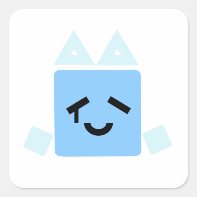 Ein paar davon Happy one cube cyan jsab Aufkleber (Vorderseite)