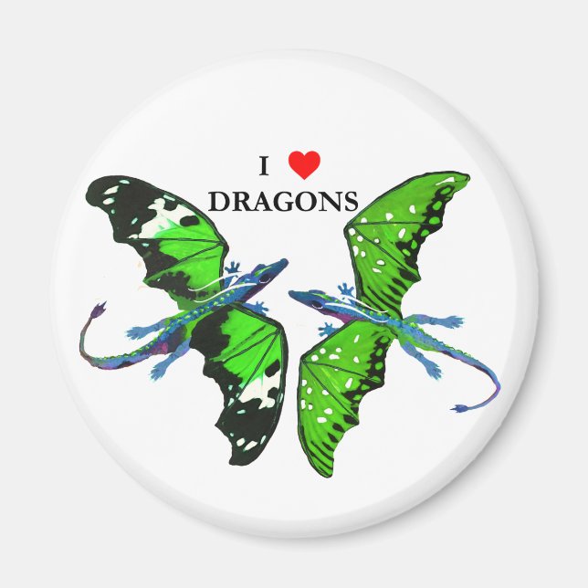 Ein Paar Drachen Magnet (Vorne)